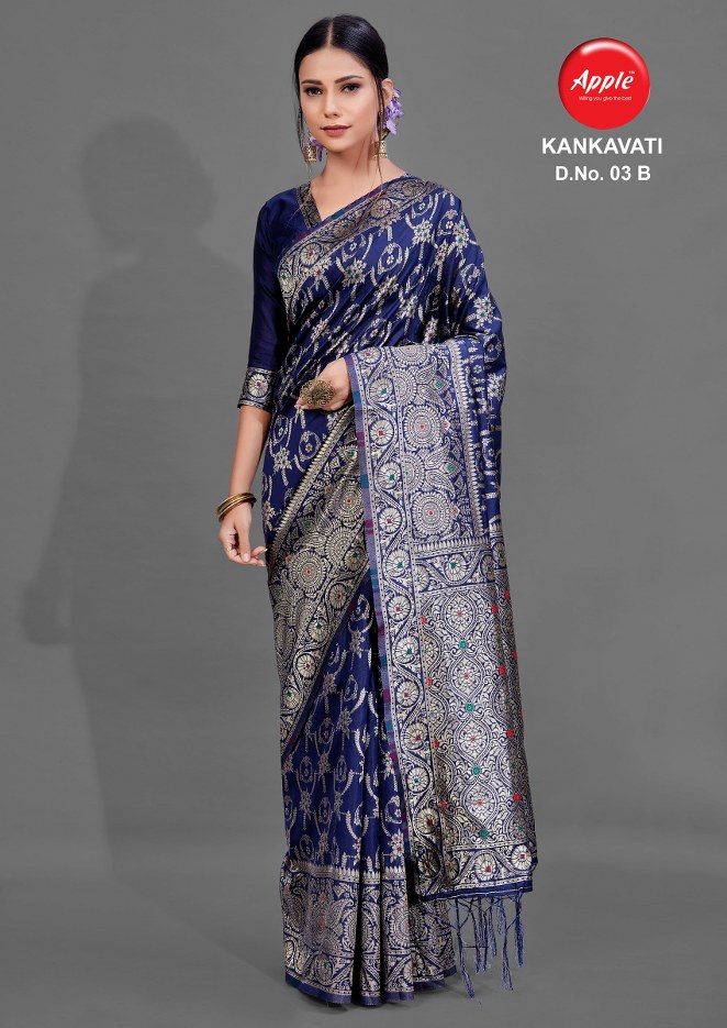 Apple  Presents  Kankavati Vol  3 Festive Wear Sarees Collection