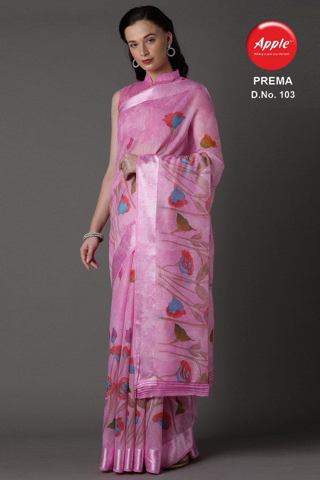Apple  Presents  Prema Casual Wear  Sarees  Collection