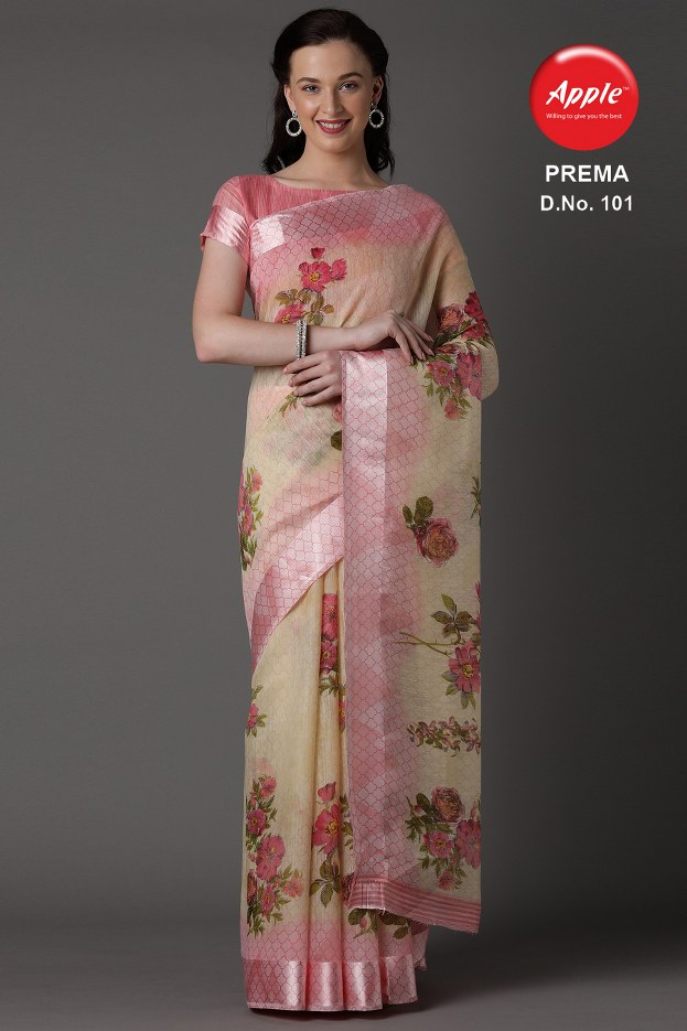 Apple  Presents  Prema Casual Wear  Sarees  Collection
