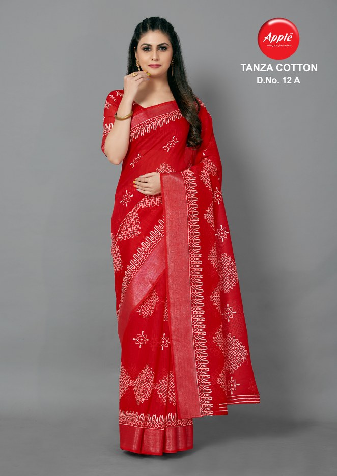 Apple Presents Tanza Cotton Vol 12 Casual Ear Sarees Collection