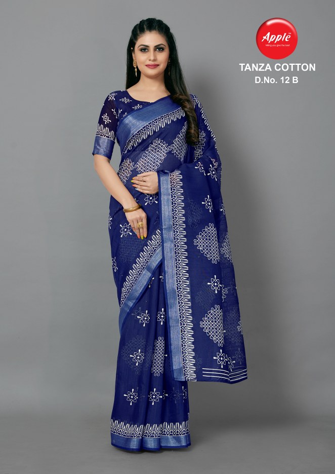 Apple Presents Tanza Cotton Vol 12 Casual Ear Sarees Collection