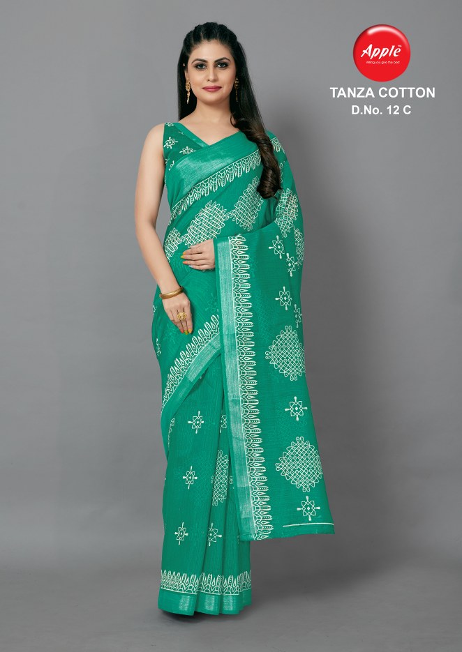 Apple Presents Tanza Cotton Vol 12 Casual Ear Sarees Collection