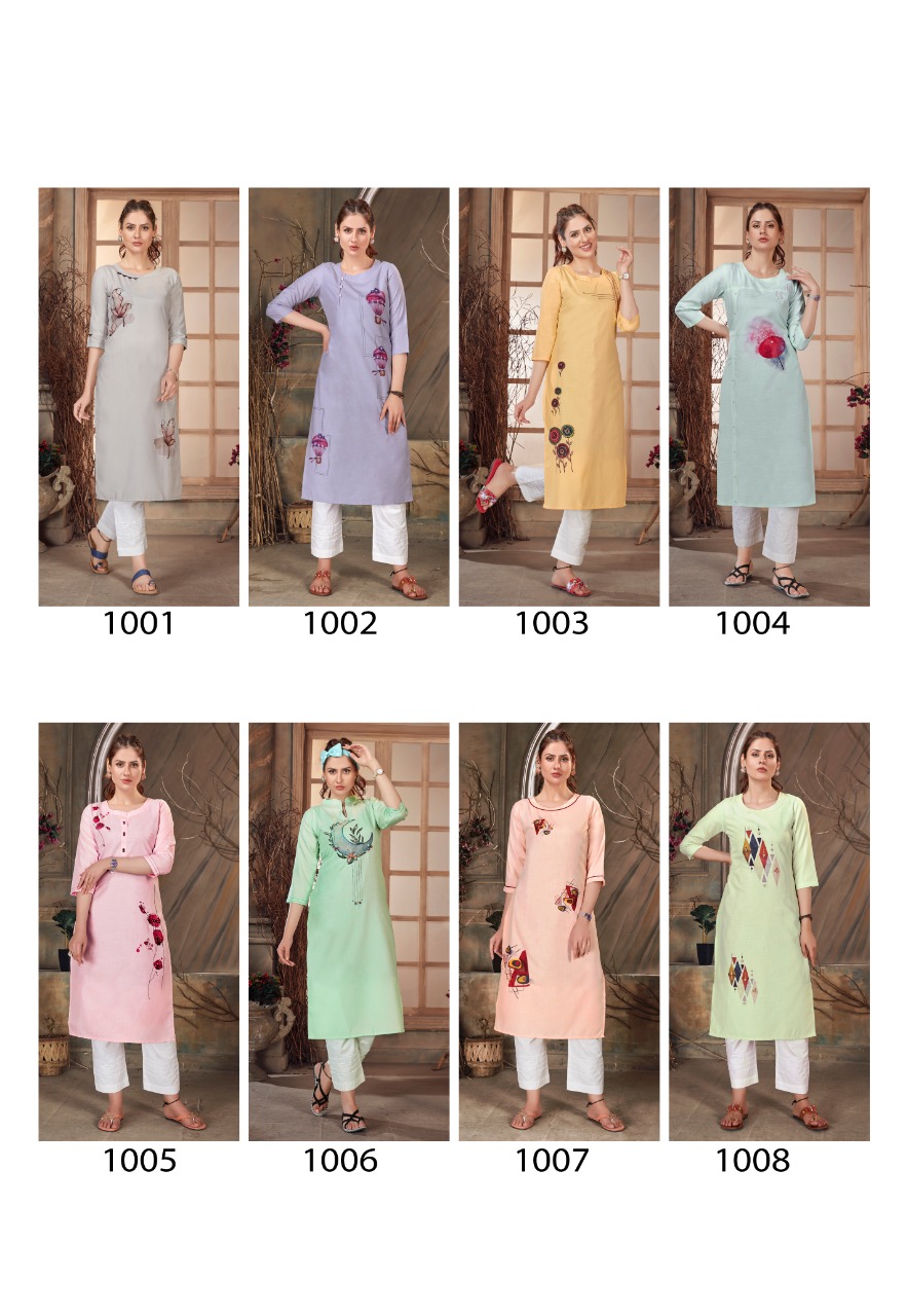 Banwery  Presents  Baby Girl  Printed Kurtis Collection