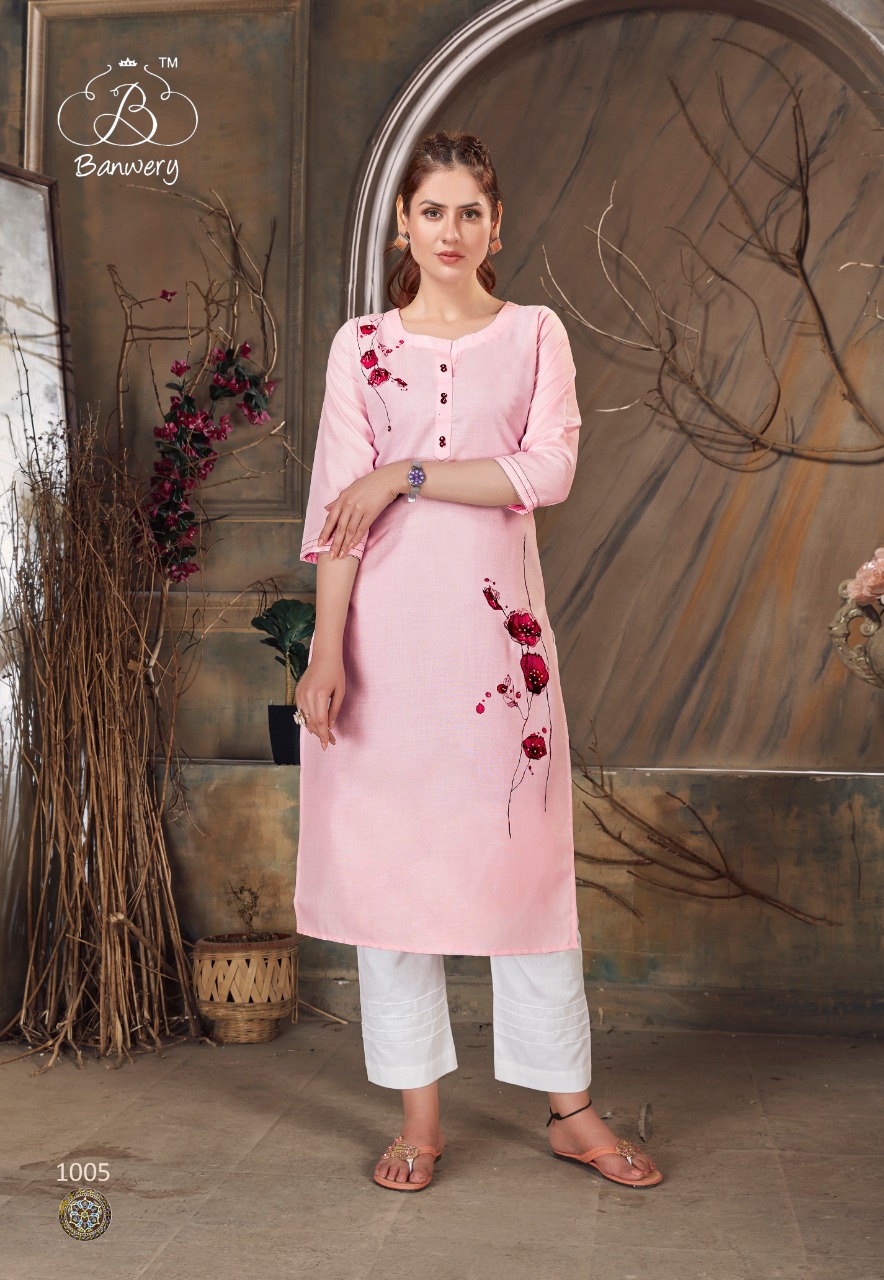 Banwery  Presents  Baby Girl  Printed Kurtis Collection