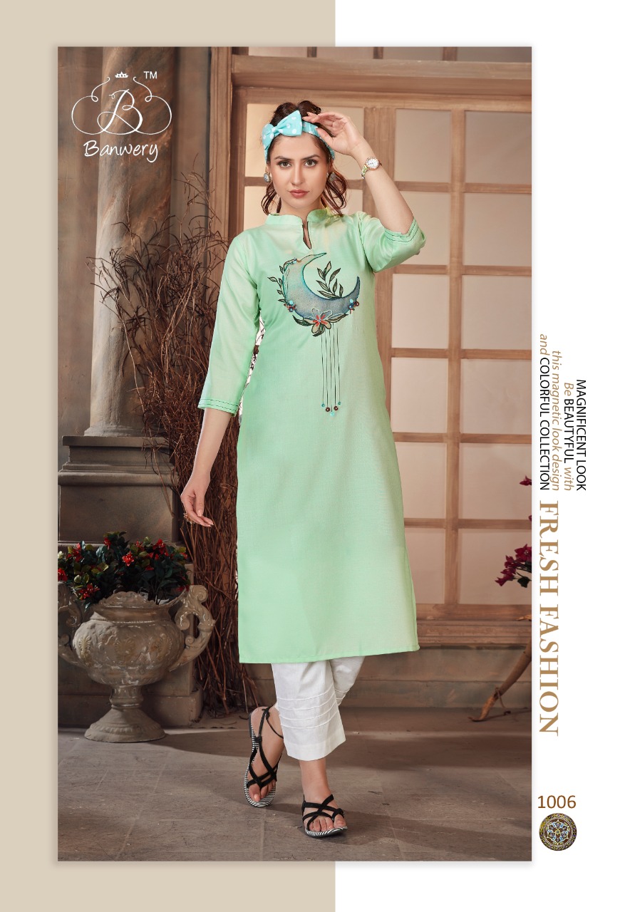 Banwery  Presents  Baby Girl  Printed Kurtis Collection