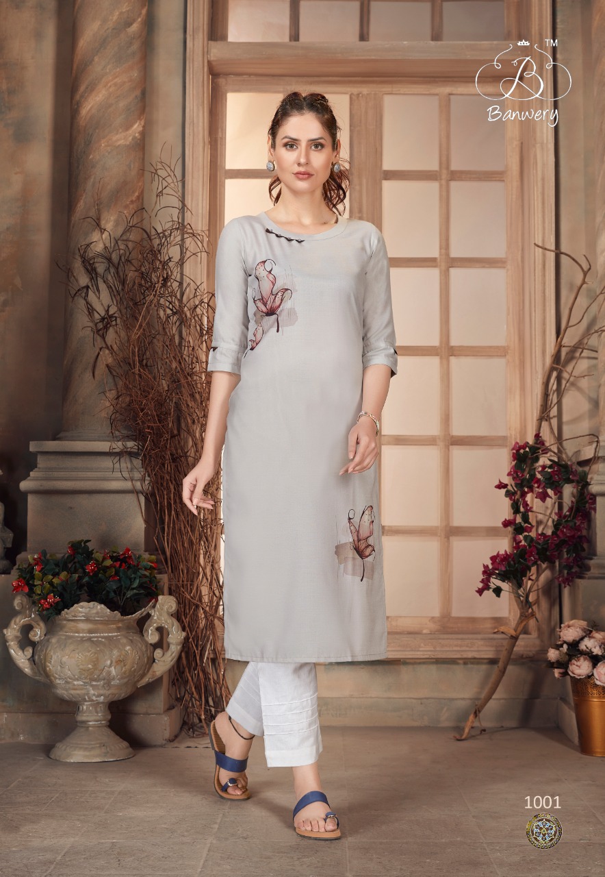 Banwery  Presents  Baby Girl  Printed Kurtis Collection