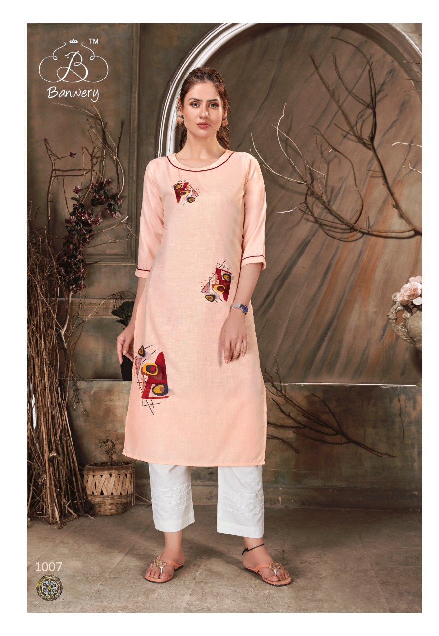 Banwery  Presents  Baby Girl  Printed Kurtis Collection