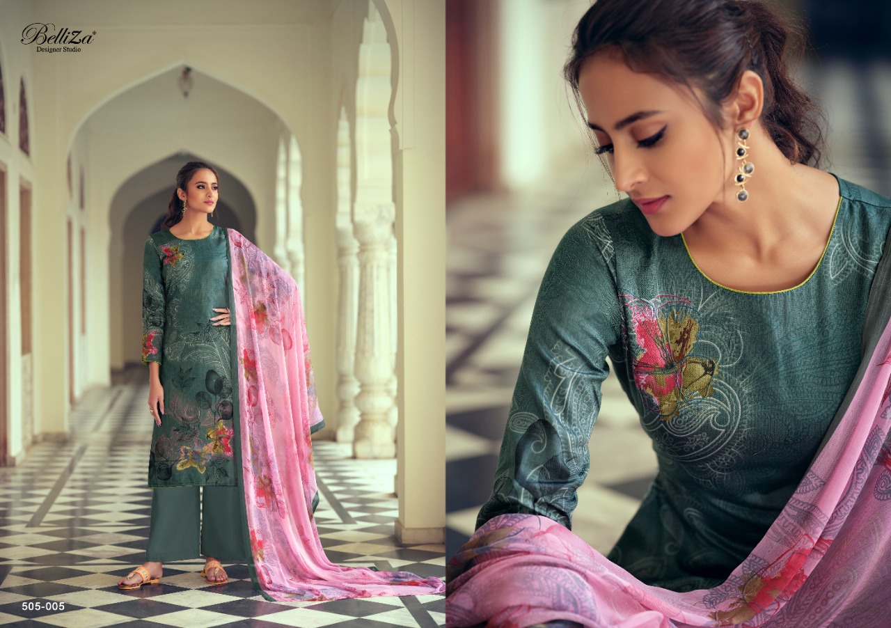 Belliza Presents Elicia Designer Dress Material