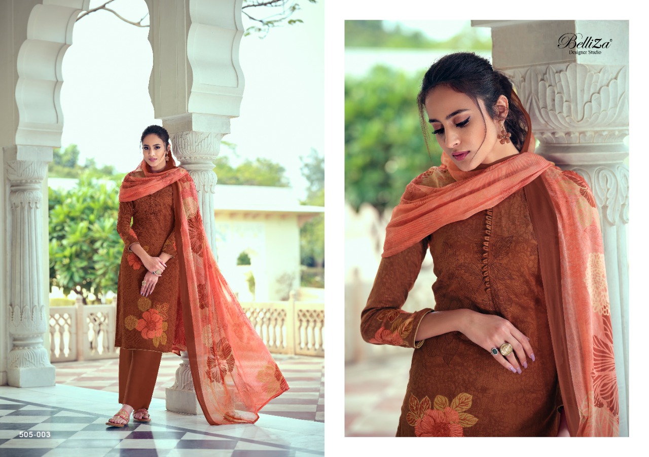Belliza Presents Elicia Designer Dress Material
