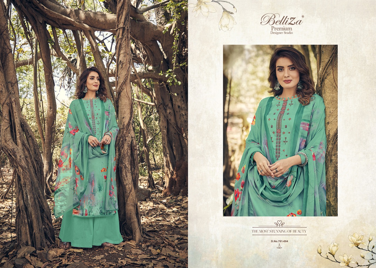 Belliza Presents  Layla Ethnic Wear  Dress Materials