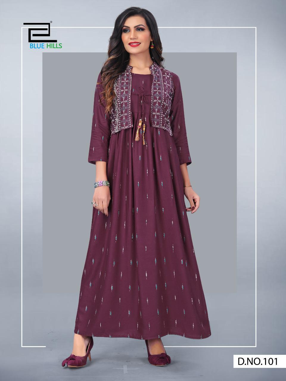 Blue Hills Presents  Aksara Vol 1  Long Kurtis Collection