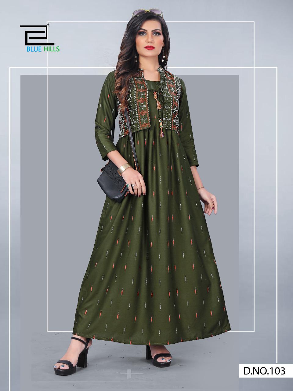 Blue Hills Presents  Aksara Vol 1  Long Kurtis Collection
