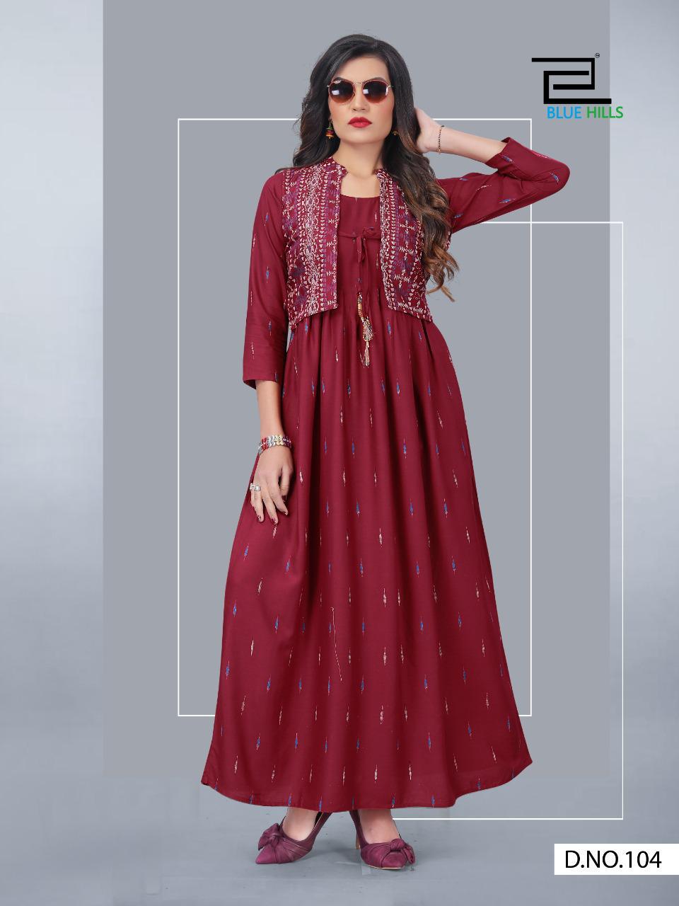 Blue Hills Presents  Aksara Vol 1  Long Kurtis Collection