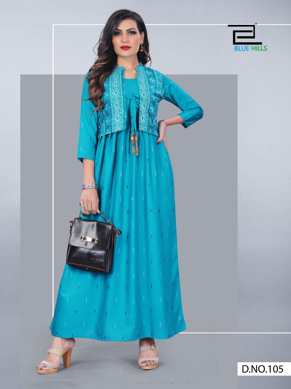 Blue Hills Presents  Aksara Vol 1  Long Kurtis Collection