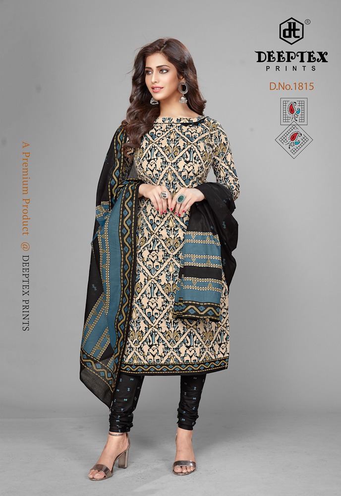 Deeptex  Presents  Chiefguest  Vol 18   Cotton Dress Material