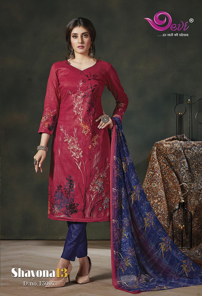 Devi Presents  Shayona Vol  13  Printed Cotton Collection