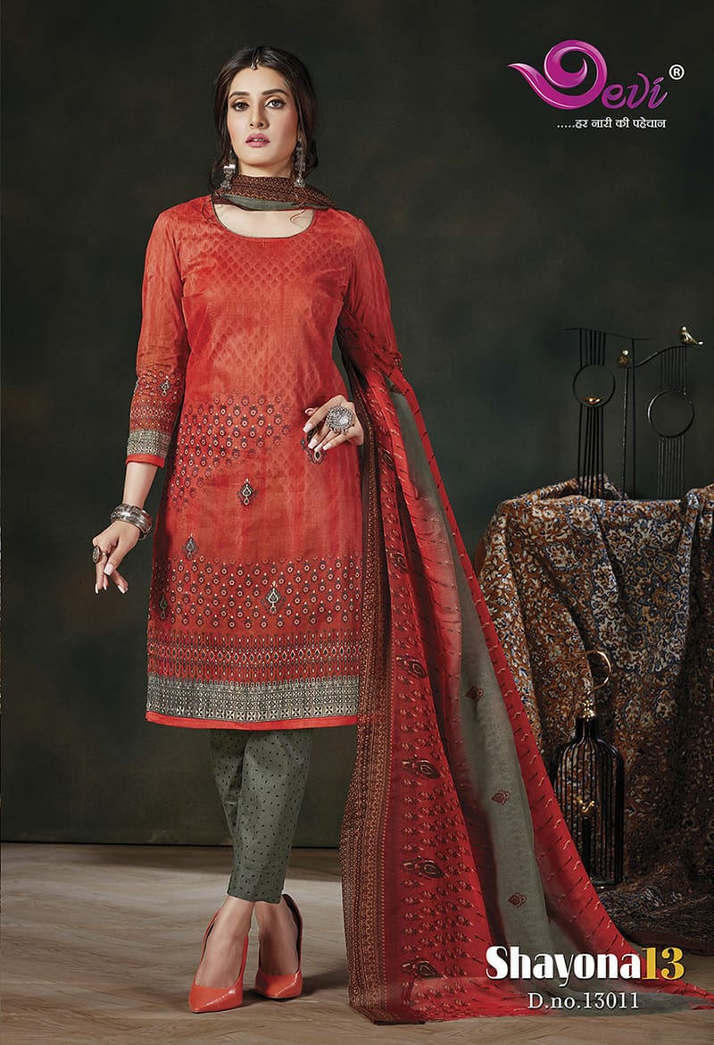 Devi Presents  Shayona Vol  13  Printed Cotton Collection