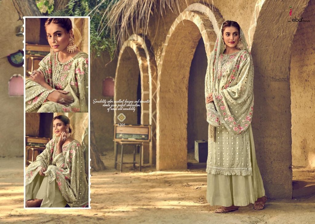 Eba   Presents  Sartaj Designer Dress Material Collection