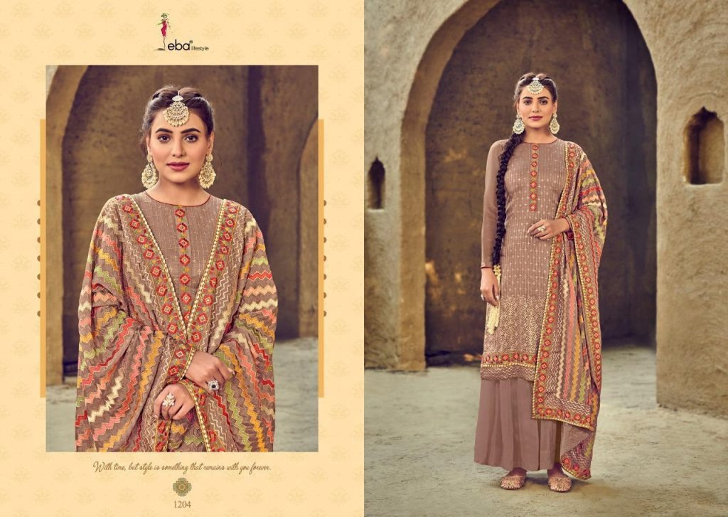 Eba   Presents  Sartaj Designer Dress Material Collection
