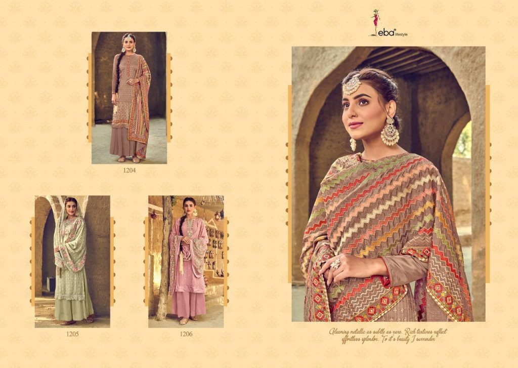 Eba   Presents  Sartaj Designer Dress Material Collection