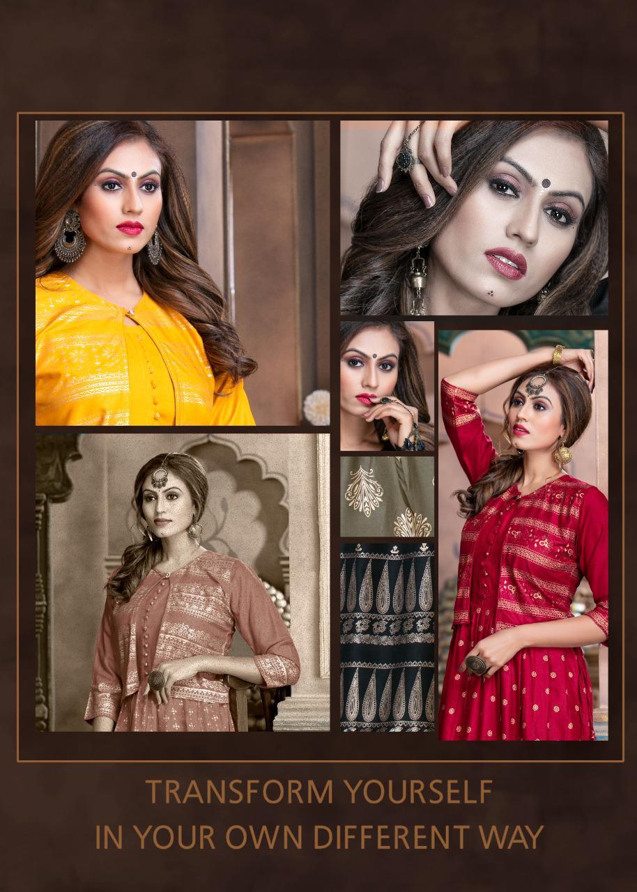 Ft  Presents  Gold Style  Long Kurti Collection