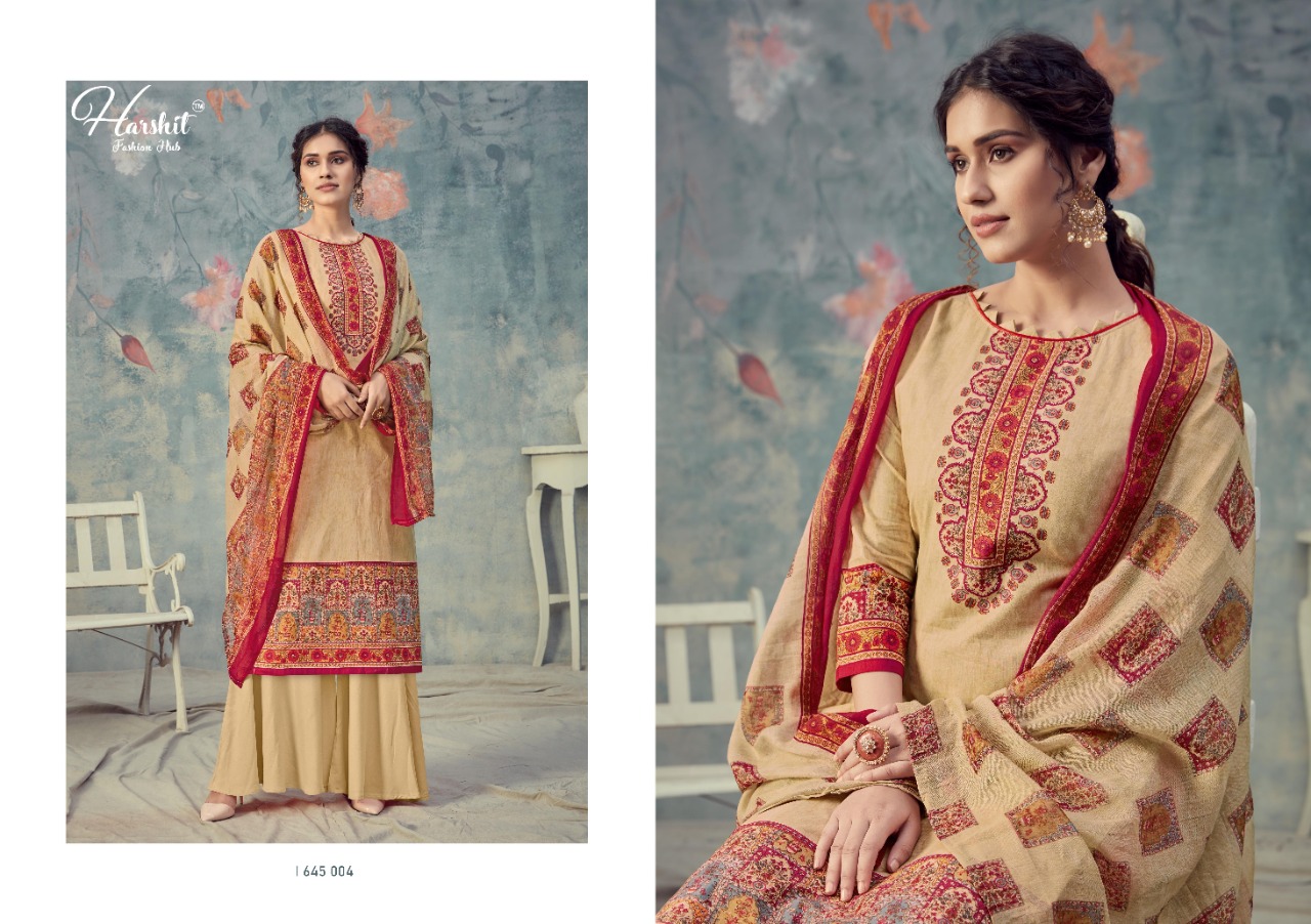 Harshit  Presents Sanjeeda Designer Dress Material