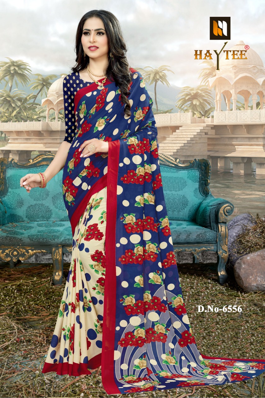Haytee Presents  Double Dhamaka 60  Printed Sarees Collection
