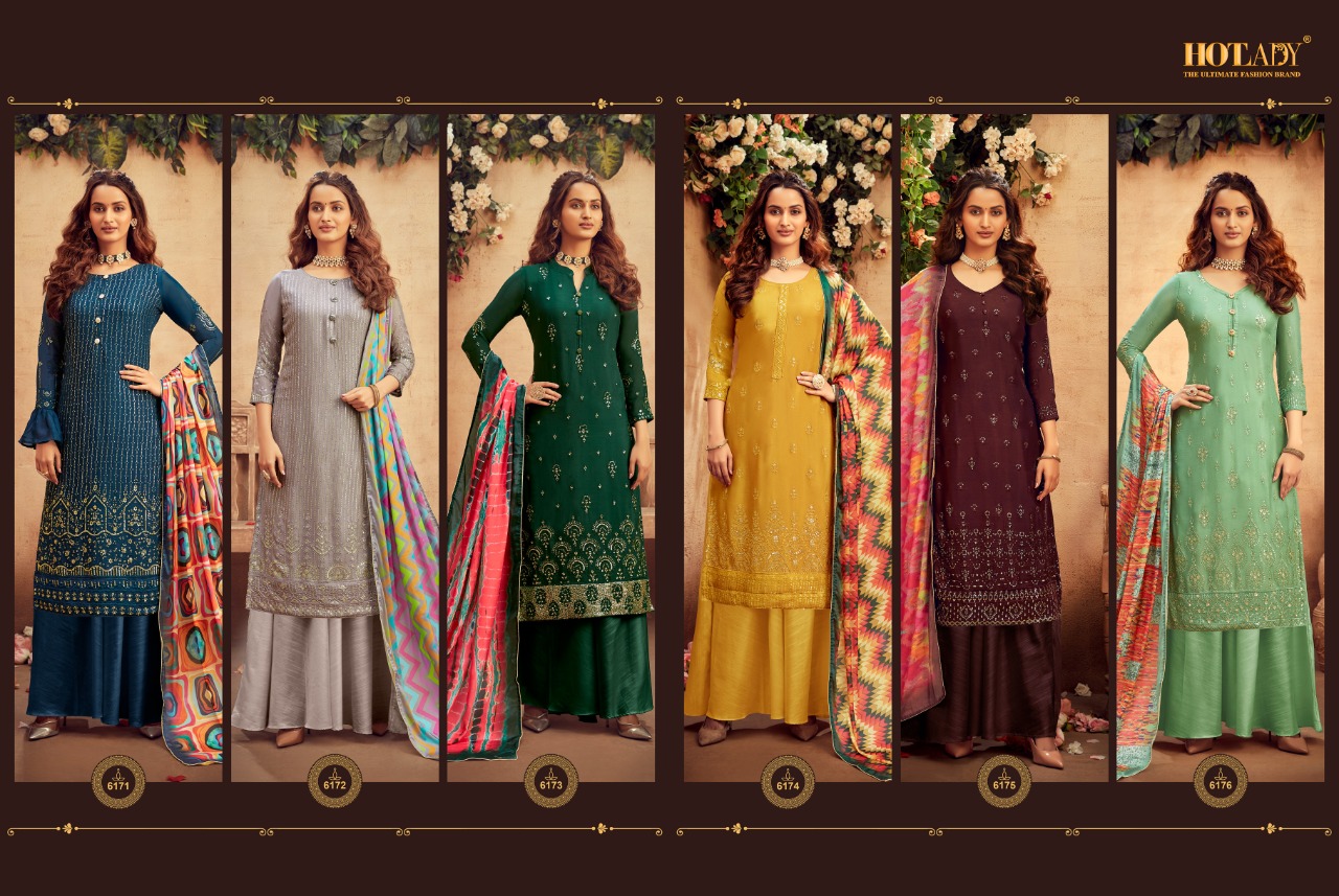 Hotlady Suraiya 6171 Series Designer Salwar Suits Collection