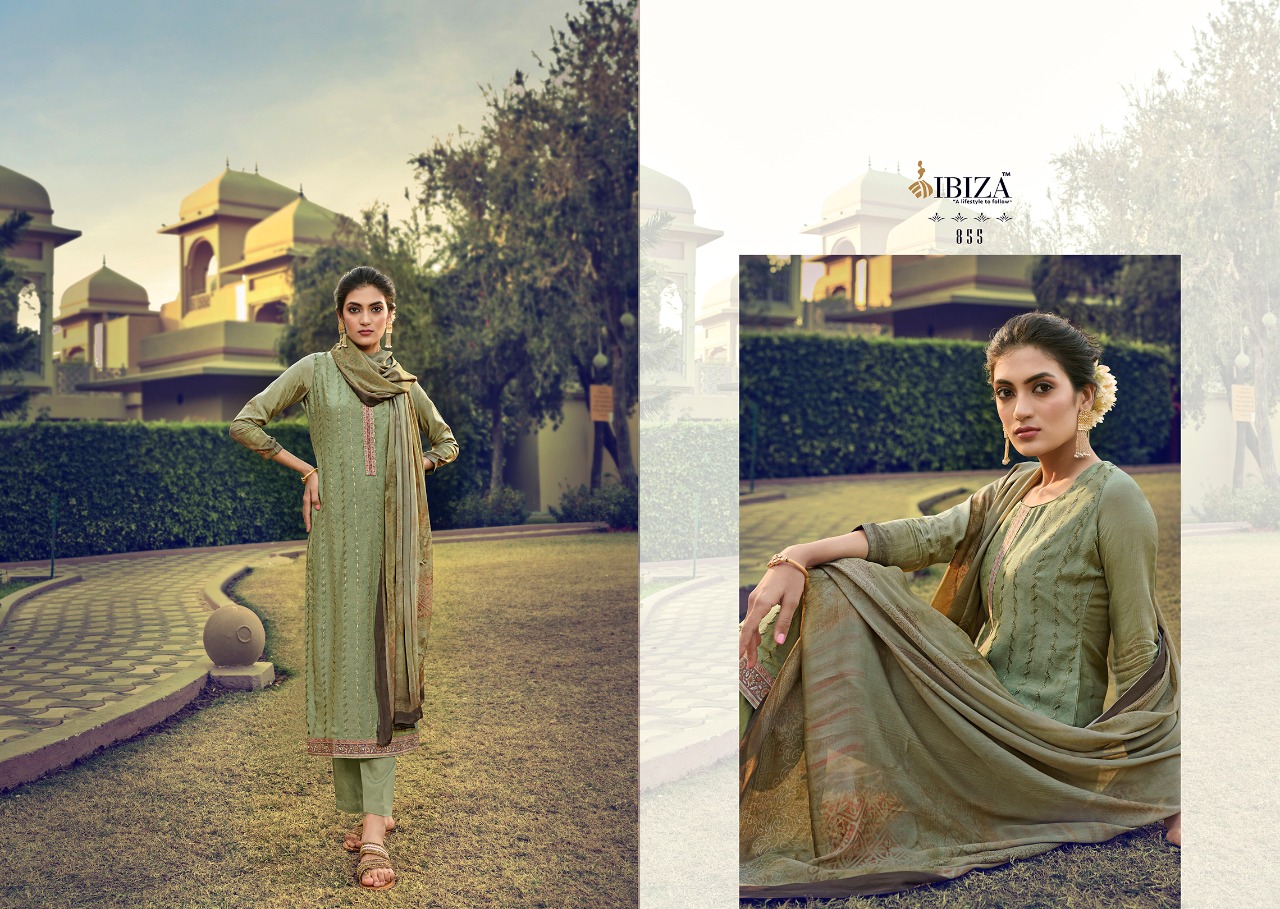 Ibiza   Presents  Saraa Designer Dress Material