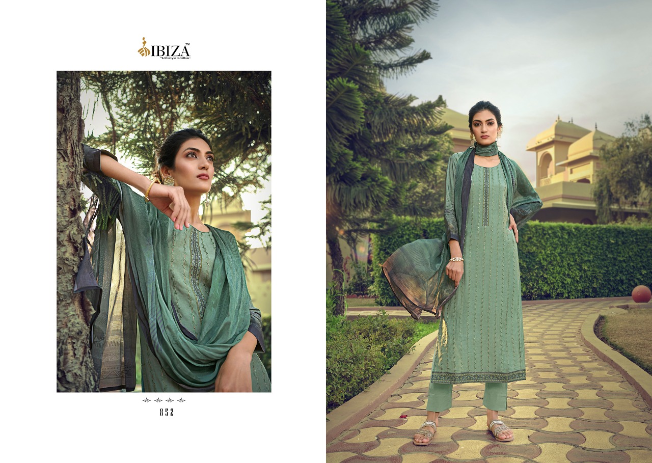Ibiza   Presents  Saraa Designer Dress Material