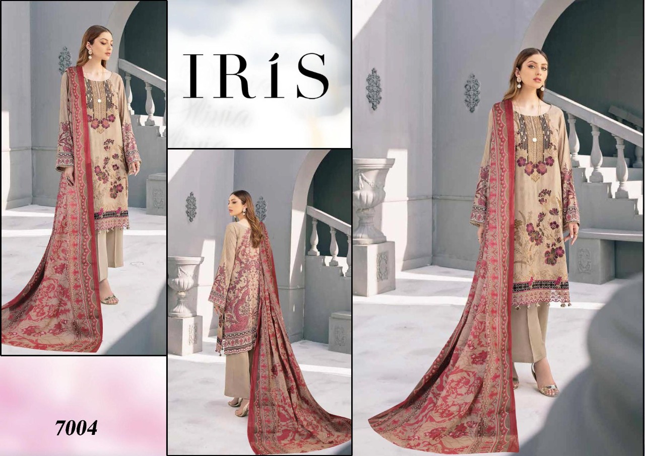 Iris Vol 7 Printed Karachi Dress Material