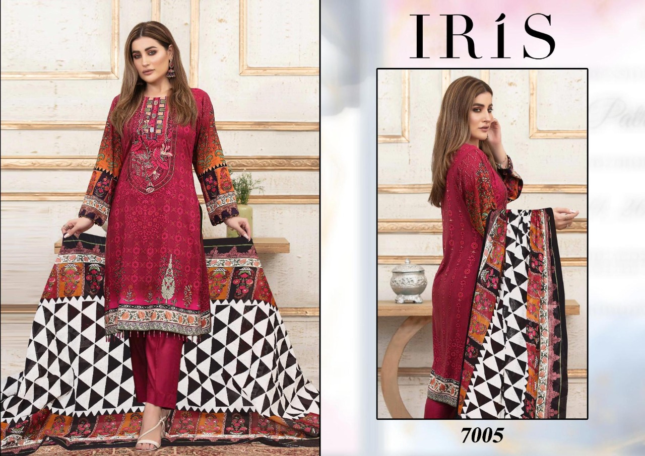 Iris Vol 7 Printed Karachi Dress Material