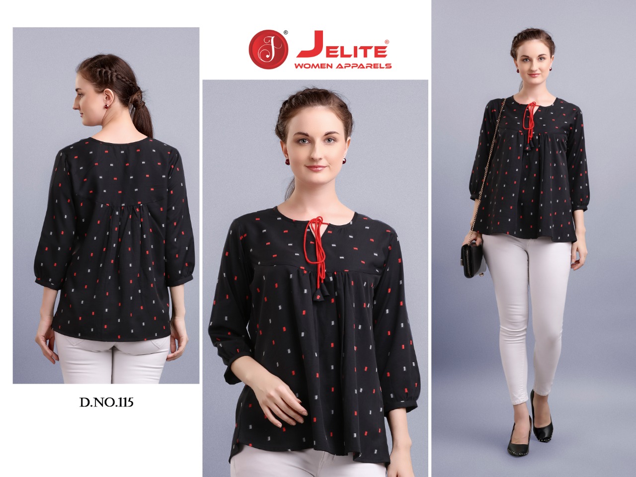 Jelite Presents Tulip Vol 2 Stylish Printed Western Ladies Top Collection