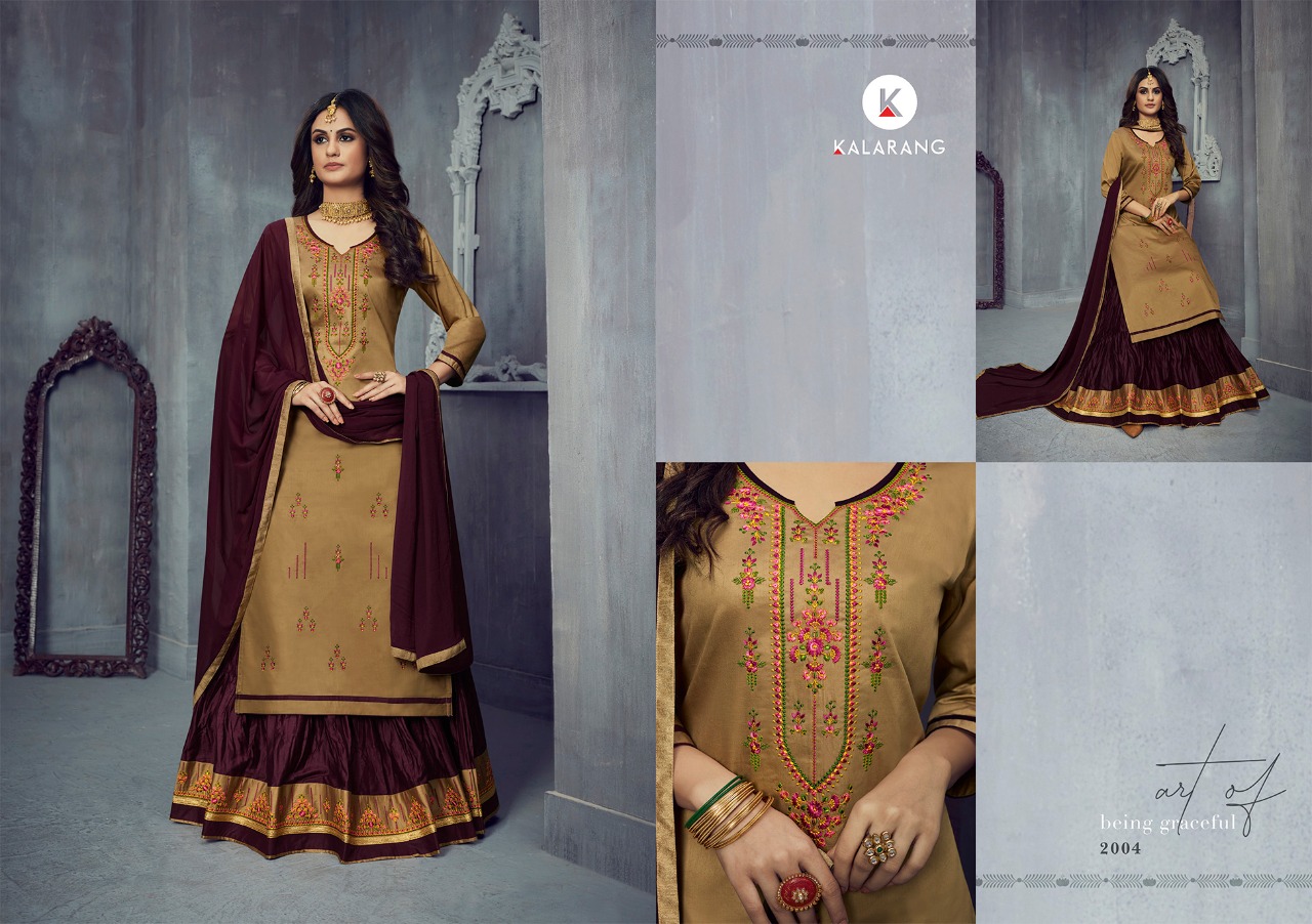 Kalarang  Presents Blossom  Vol 14 Designer Dress Material