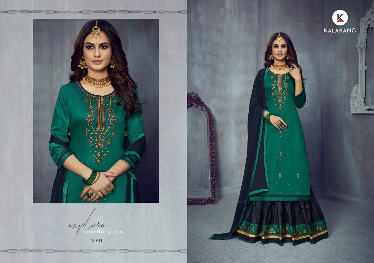 Kalarang  Presents Blossom  Vol 14 Designer Dress Material