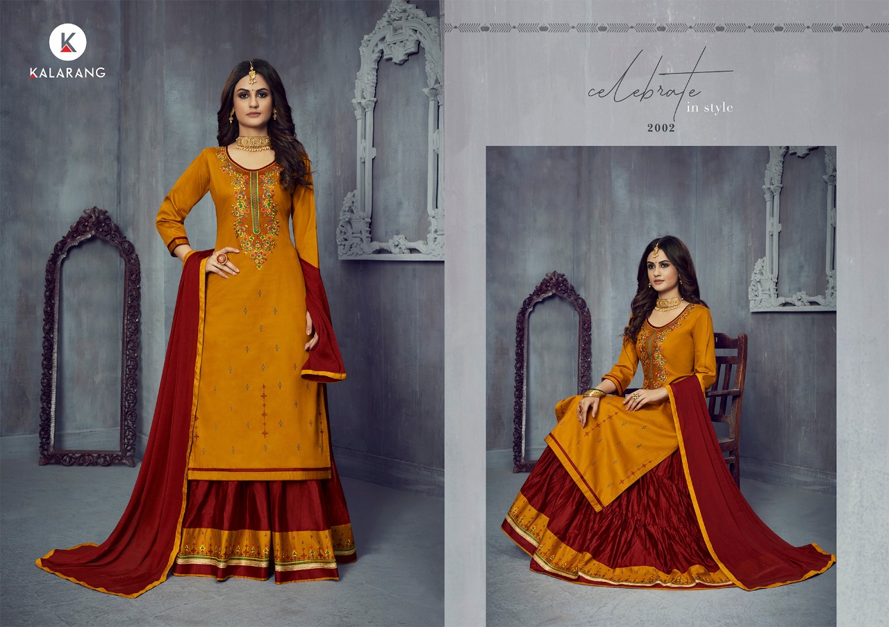 Kalarang  Presents Blossom  Vol 14 Designer Dress Material
