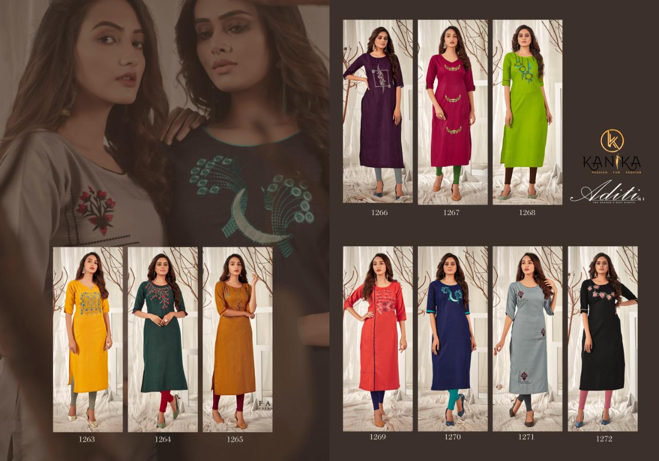Kanika  Presents Aditi  Vol 8 Ethnic Wear  Kurtis Collection