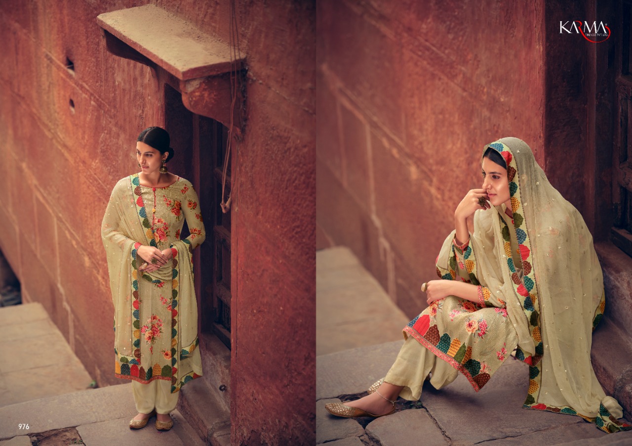 Karma Lamhaa 972 Series Printed Salwar Suit Collection