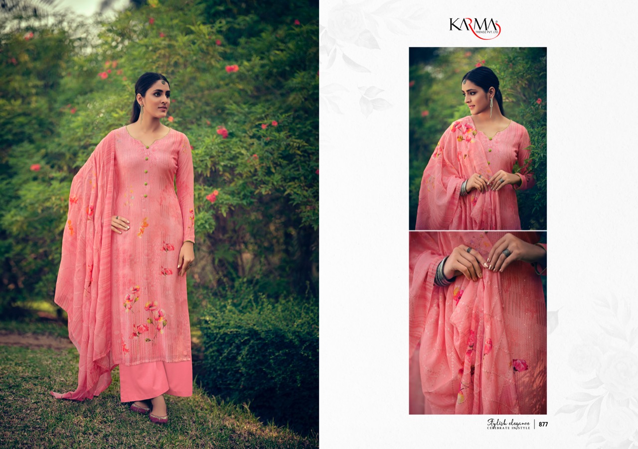 Karma Presents  Riwaaz 873 Printed Salwar Kameez