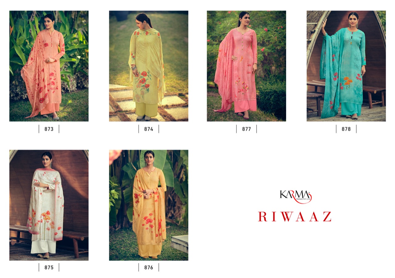 Karma Presents  Riwaaz 873 Printed Salwar Kameez