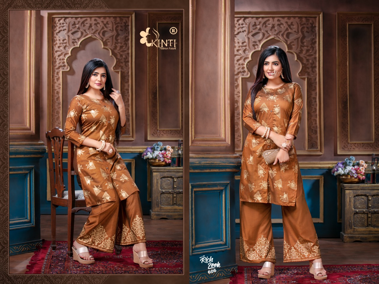 Kinti Presents Rich Look Vol 6 Kurti  With Bottom