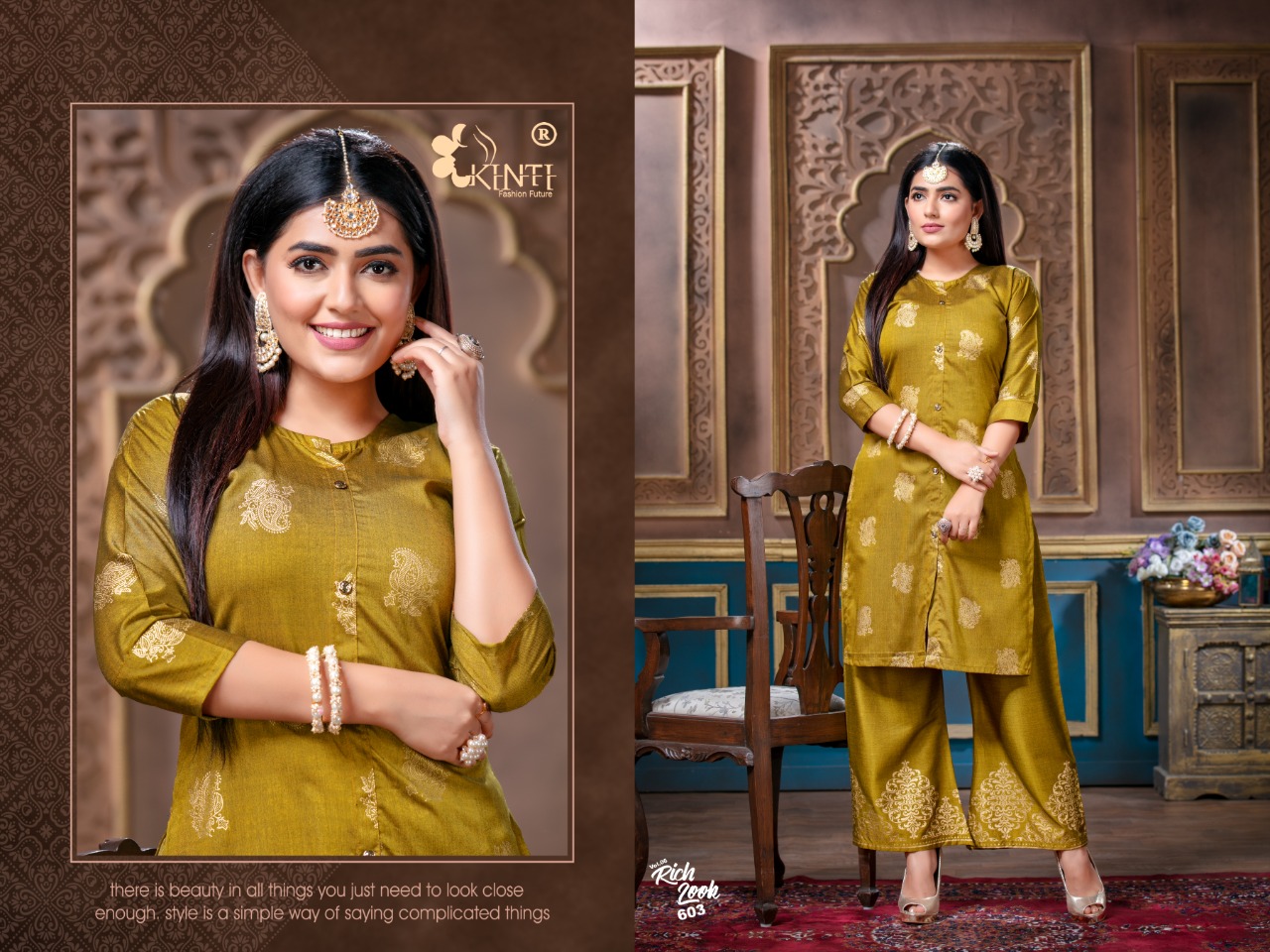 Kinti Presents Rich Look Vol 6 Kurti  With Bottom