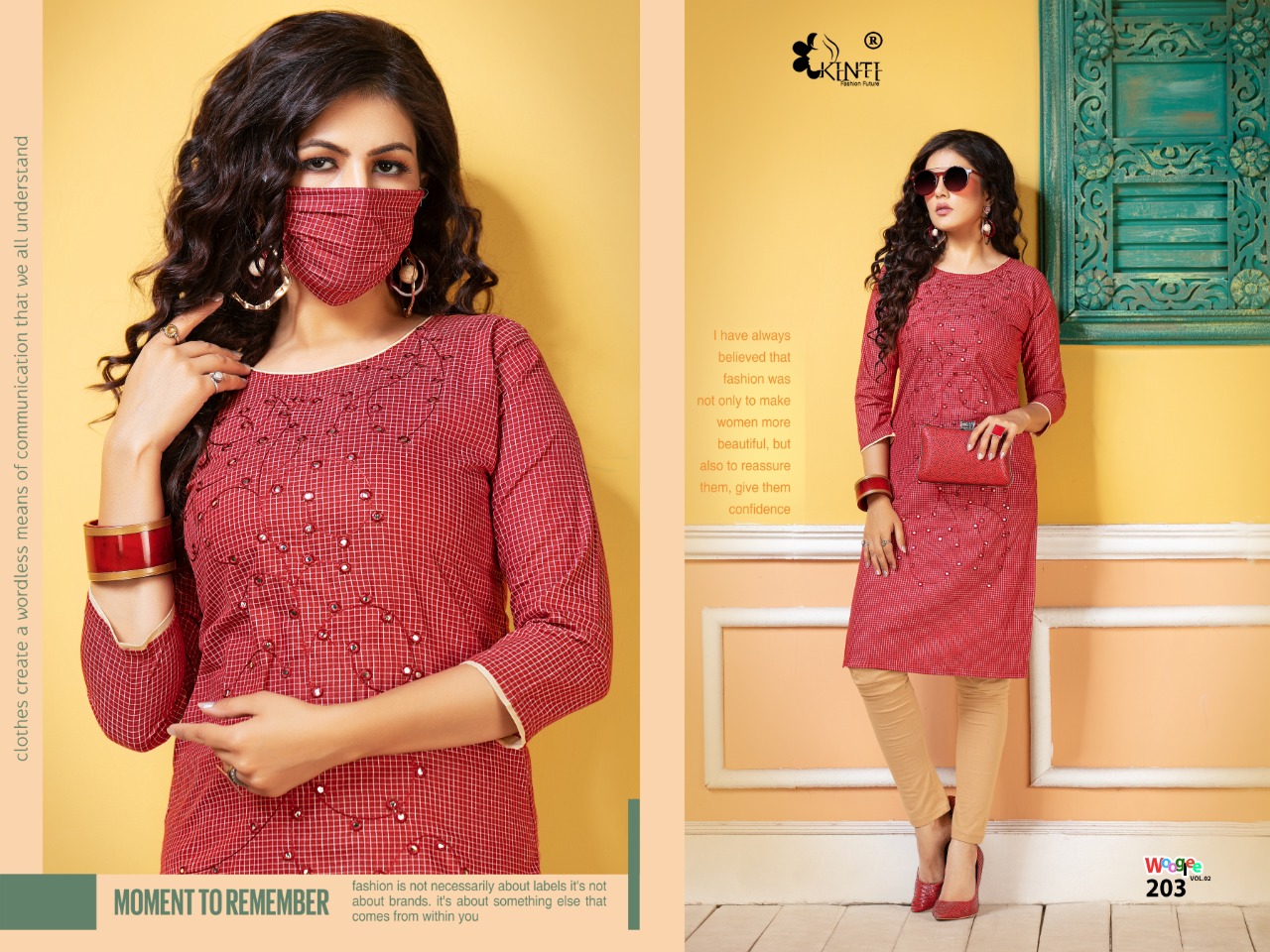 Kinti Presents Wooglee Vol 2 Casual Wear Kurti