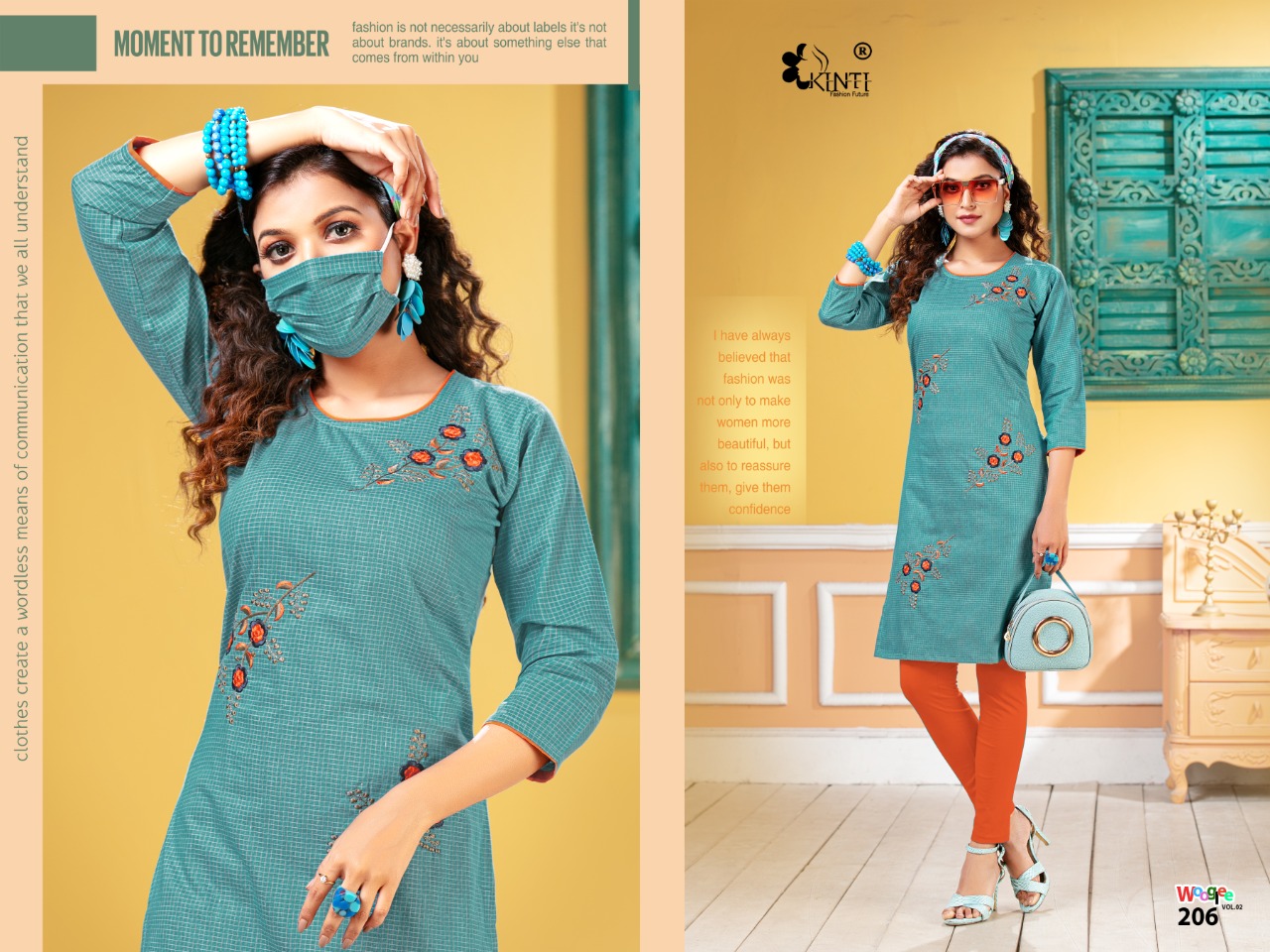 Kinti Presents Wooglee Vol 2 Casual Wear Kurti