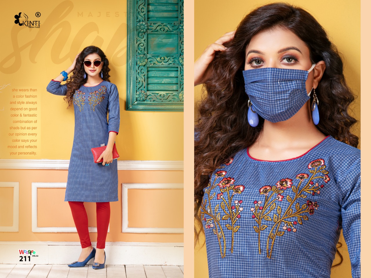 Kinti Presents Wooglee Vol 2 Casual Wear Kurti