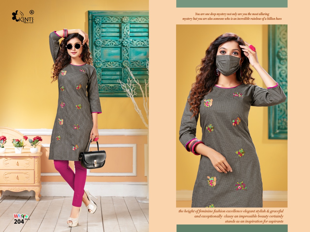 Kinti Presents Wooglee Vol 2 Casual Wear Kurti
