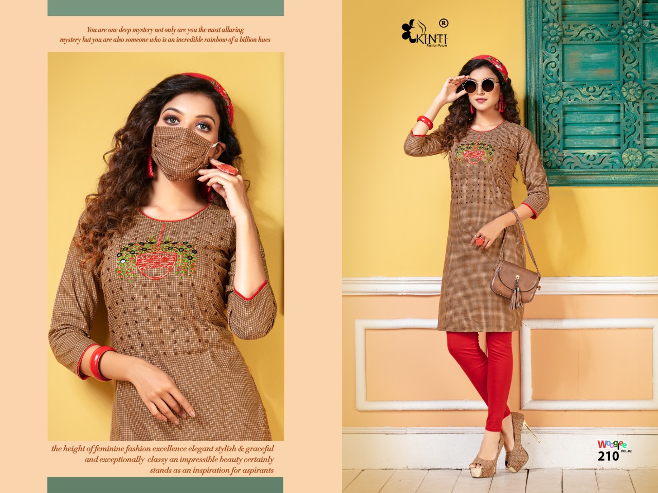 Kinti Presents Wooglee Vol 2 Casual Wear Kurti