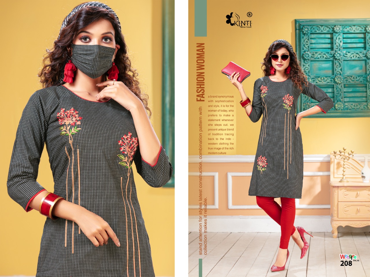 Kinti Presents Wooglee Vol 2 Casual Wear Kurti