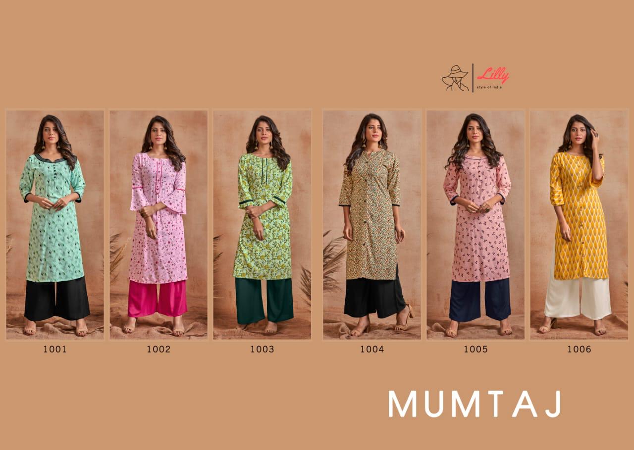 Lilly  Presents  Mumtaj Kurti With Bottom