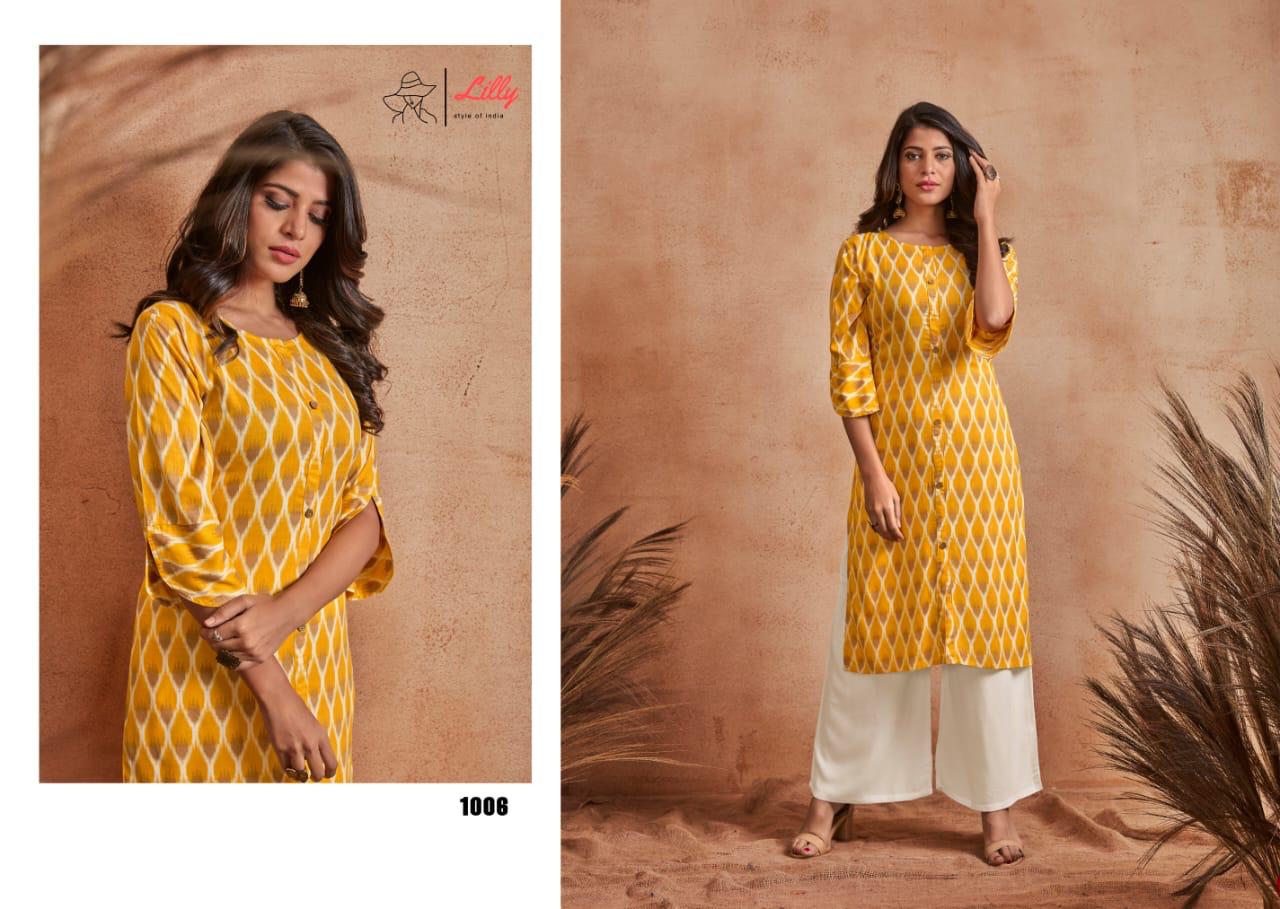 Lilly  Presents  Mumtaj Kurti With Bottom